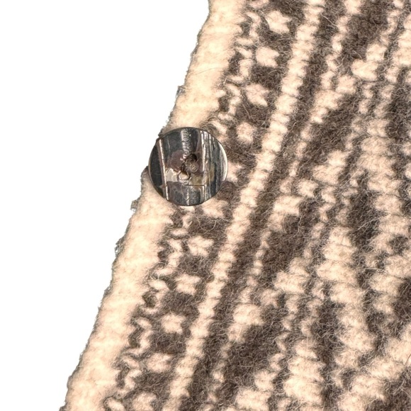 Weekend Max Mara wool angora cardigan sweater Brown and Cream S - Picture 13 of 16